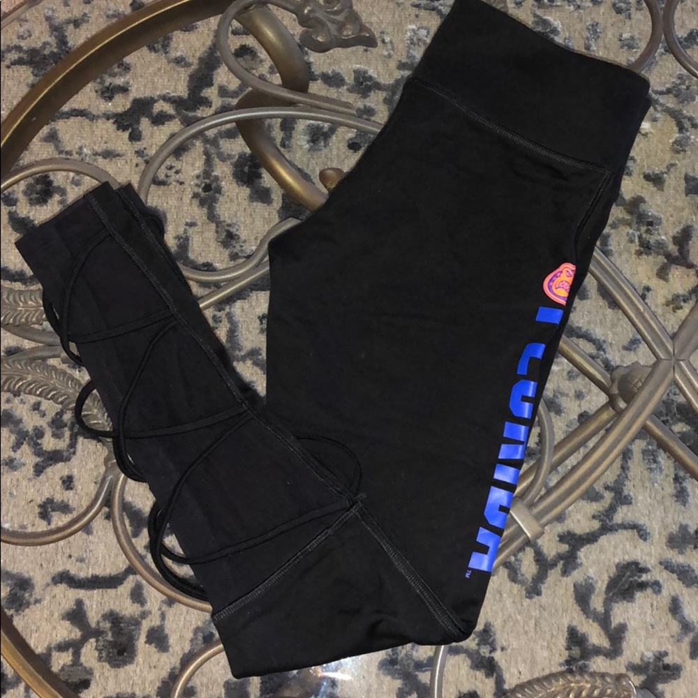 UF Pink mesh ankle leggings